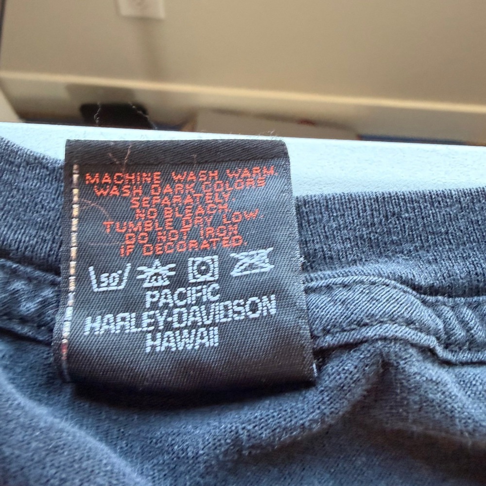 Vintage Harley-Davidson Men Pacific‎ Waikiki T-Shirt XL Black 90's Fathers Day - Picture 7 of 9